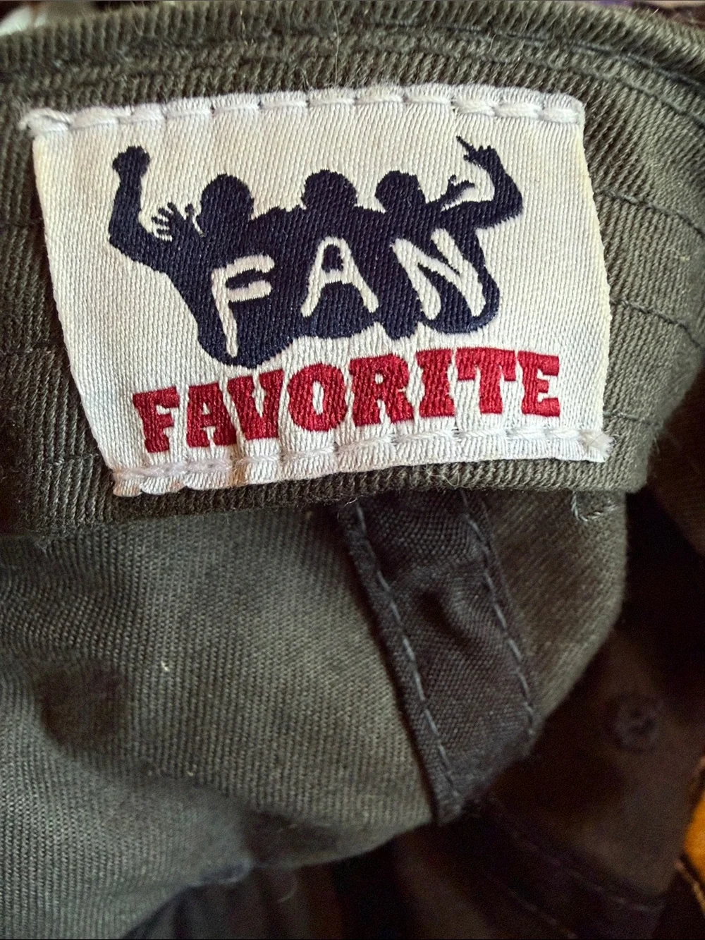 FAN FAVORITE Hat U of M UNIVERSITY of MICHIGAN Cap Cotton Dark Gray Gold Blue